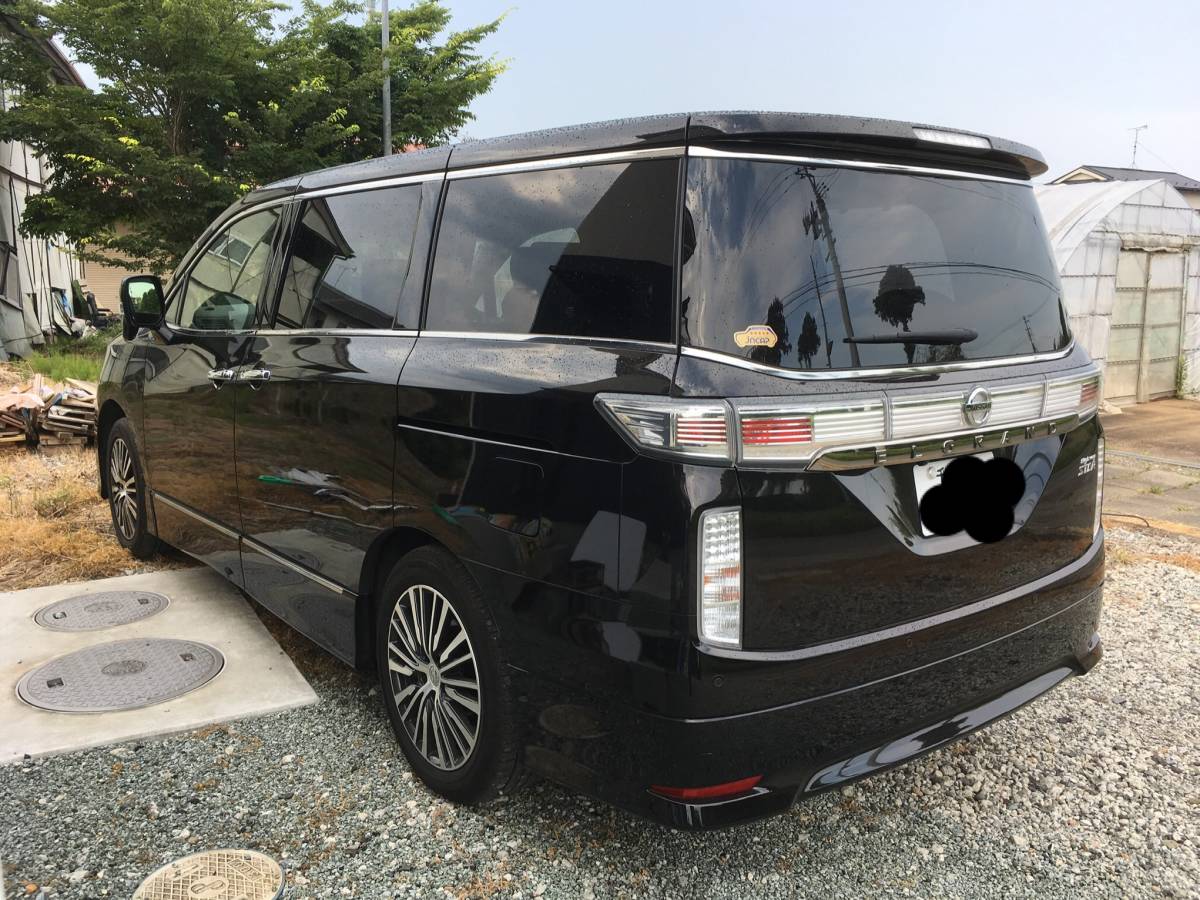 1 jpy Miyagi departure Nissan Elgrand 250 highway star S 7 person black Heisei era 29 year vehicle inspection "shaken" equipped defect less written guarantee attaching . real quality one owner low running 