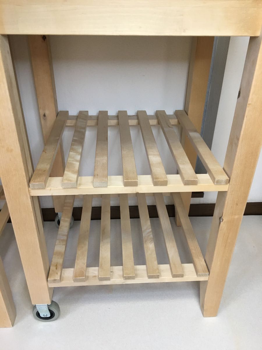 2台セット IKEA BEKVM ベクヴェーム キッチンワゴン キャスター 2台セット IKEA BEKVM ベクヴェーム キッチンワゴン キャスター