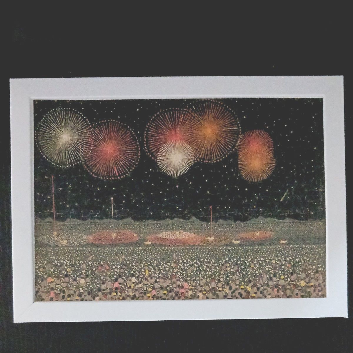 新品 切り絵画家 山下清 長岡の花火 1950年 額装品 裸の大将 新品 切り絵画家 山下清 長岡の花火 1950年 額装品 裸の大将