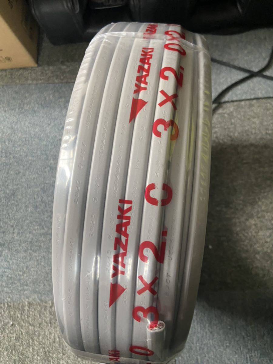 VVF3x2.0mm黒白赤ケーブル1 巻 YAZAKI 100M 電材・配電用品 VVF3x2.0mm黒白赤ケーブル1 巻 YAZAKI 100M 電材・配電用品