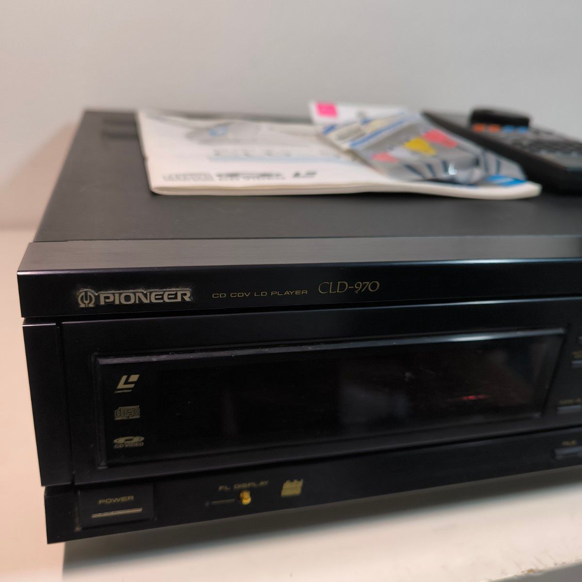 Pioneer LDプレーヤー CLD-970 リモコン 説明書付き Pioneer LDプレーヤー CLD-970 リモコン 説明書付き