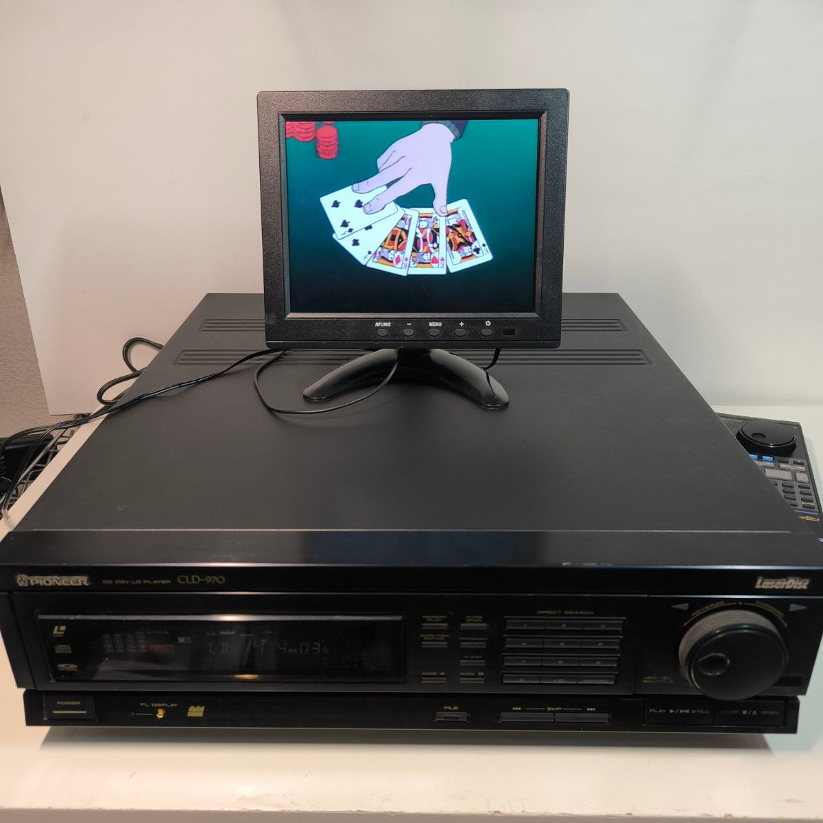 Pioneer LDプレーヤー CLD-970 リモコン 説明書付き Pioneer LDプレーヤー CLD-970 リモコン 説明書付き