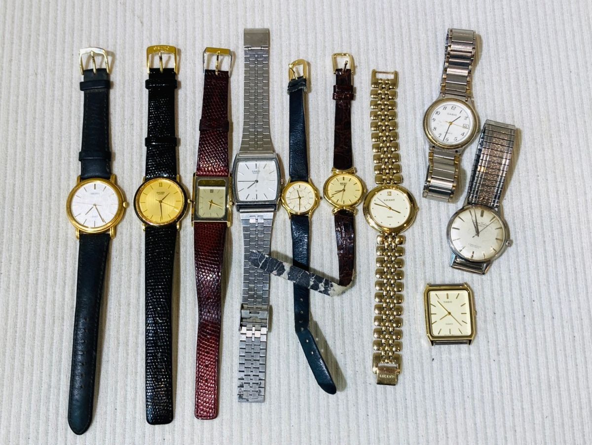 kmj18▼腕時計 10点おまとめ/レディース メンズウォッチ SEIKO.CITIZEN.CASIOなど 未稼働 ジャンク時計▼