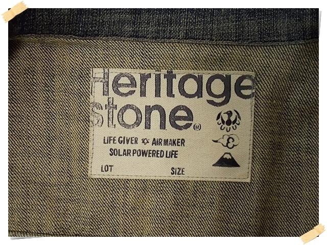 【Heritage stone】 美品 ヘリテイジストーン ジージャン デニムジャケット コットン100% サイズM_画像8