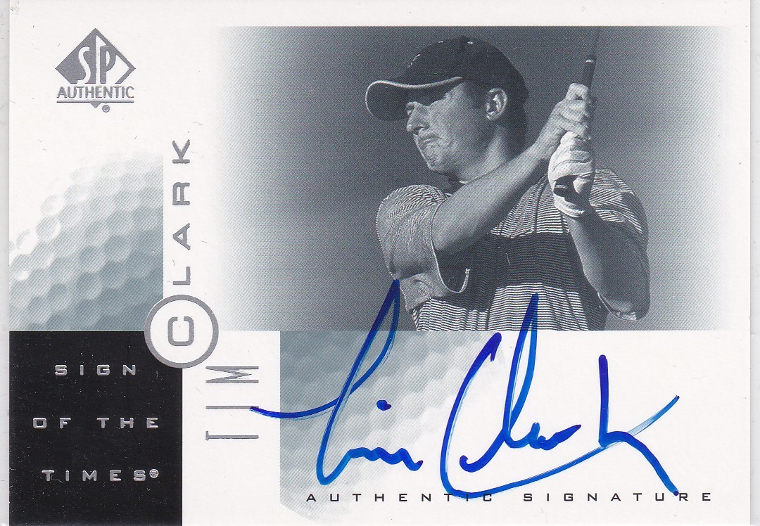 【TIM CLARK】 2001 SP Authentic auto GOLF 直筆サイン_画像1