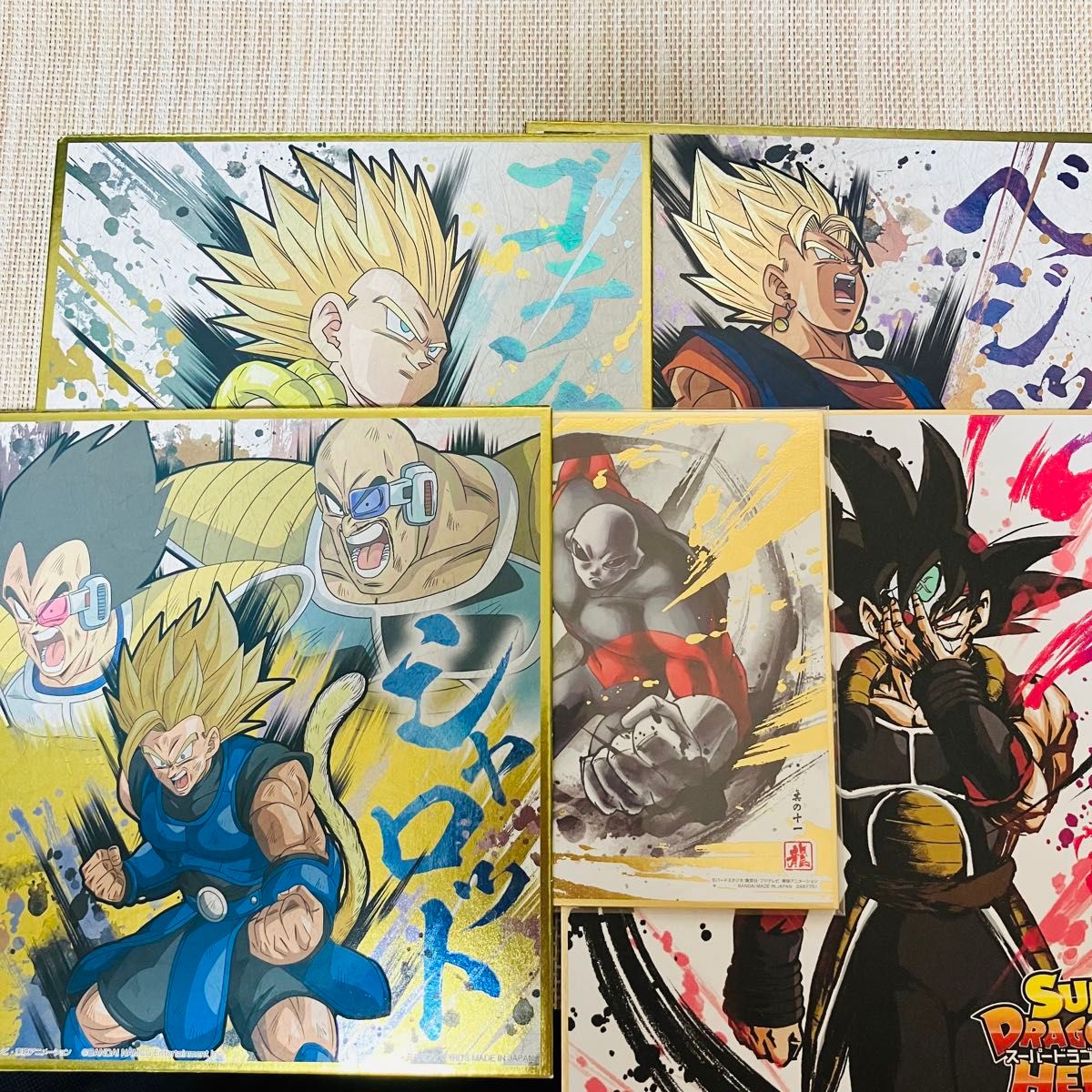 ドラゴンボール 色紙 まとめ売り 5枚セット 色紙アート 色紙ART ドラゴンボール 色紙 まとめ売り 5枚セット 色紙アート 色紙ART