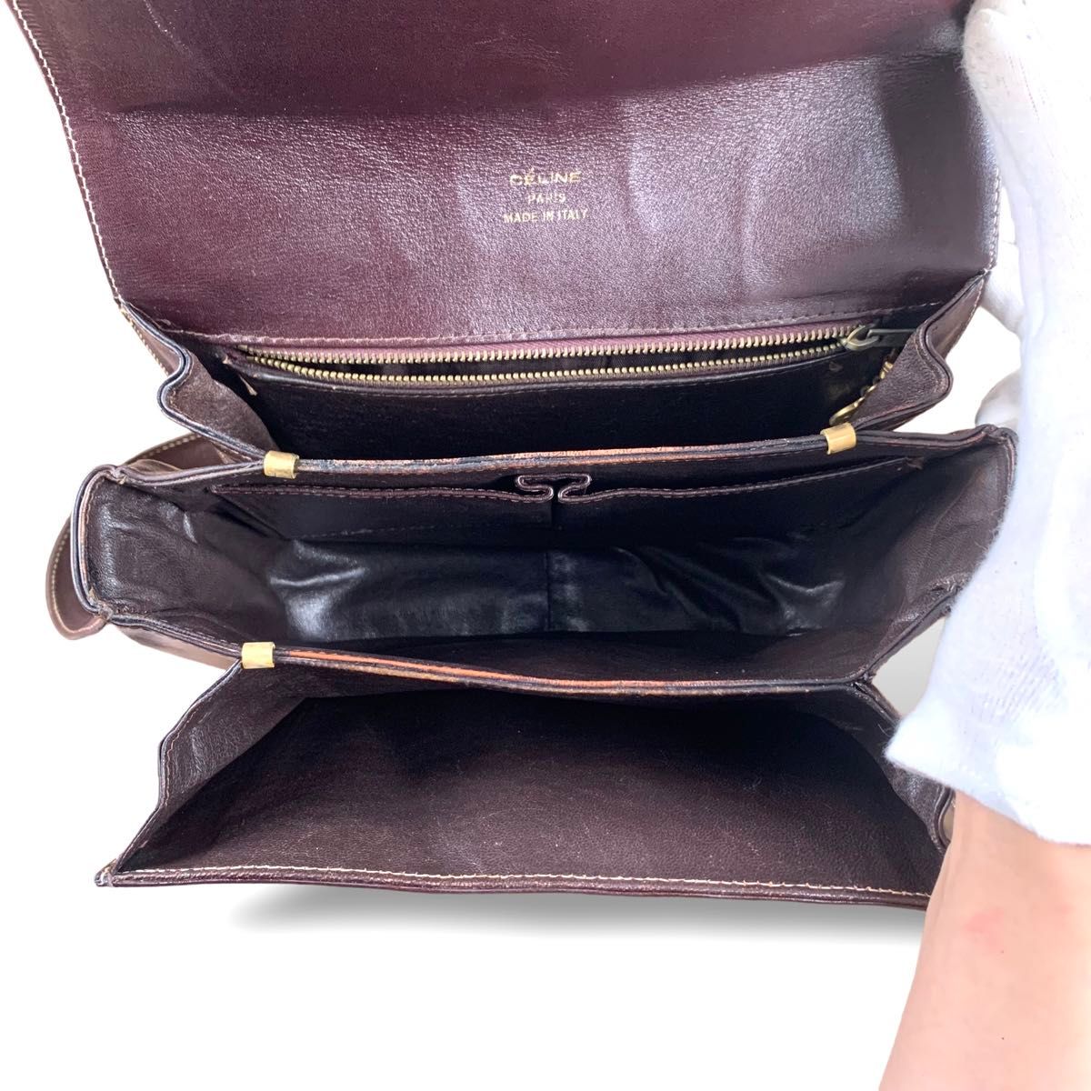 CELINE セリーヌ Cマカダム Cサルキー ショルダーバッグ 馬車柄 CELINE セリーヌ Cマカダム Cサルキー ショルダーバッグ 馬車柄