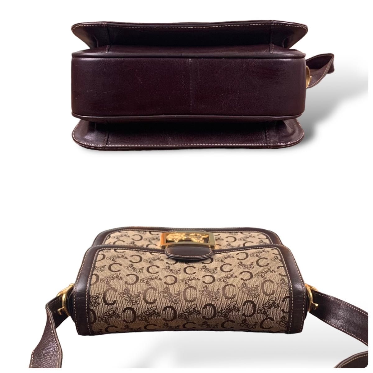CELINE セリーヌ Cマカダム Cサルキー ショルダーバッグ 馬車柄 CELINE セリーヌ Cマカダム Cサルキー ショルダーバッグ 馬車柄