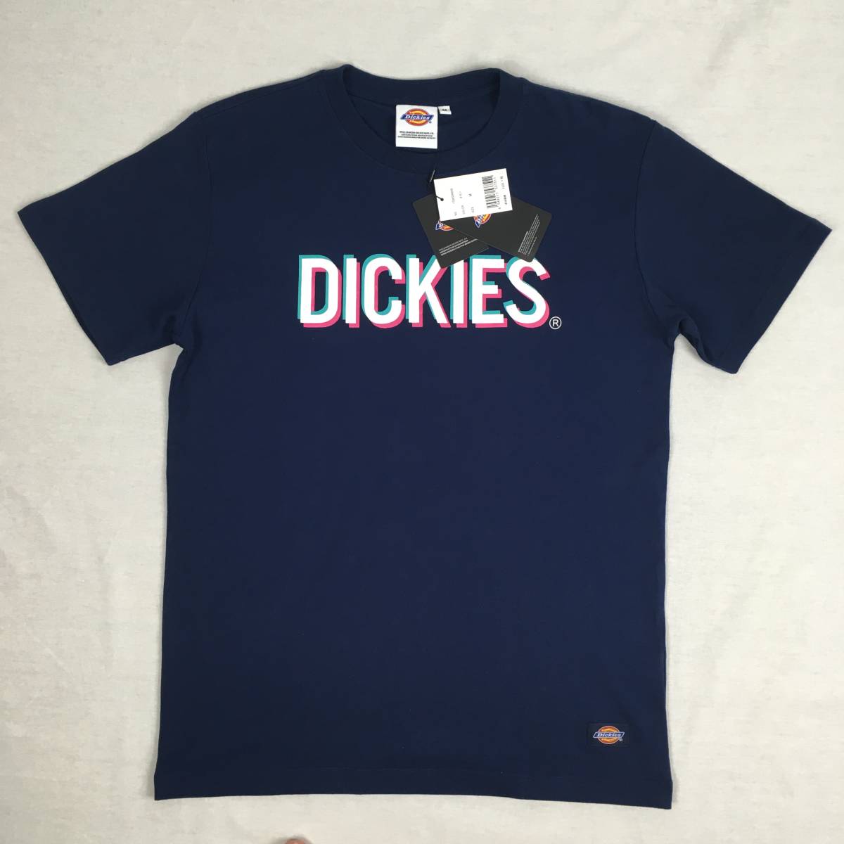 [ new goods ]Dickies Dickies T-shirt navy blue navy M size short sleeves 