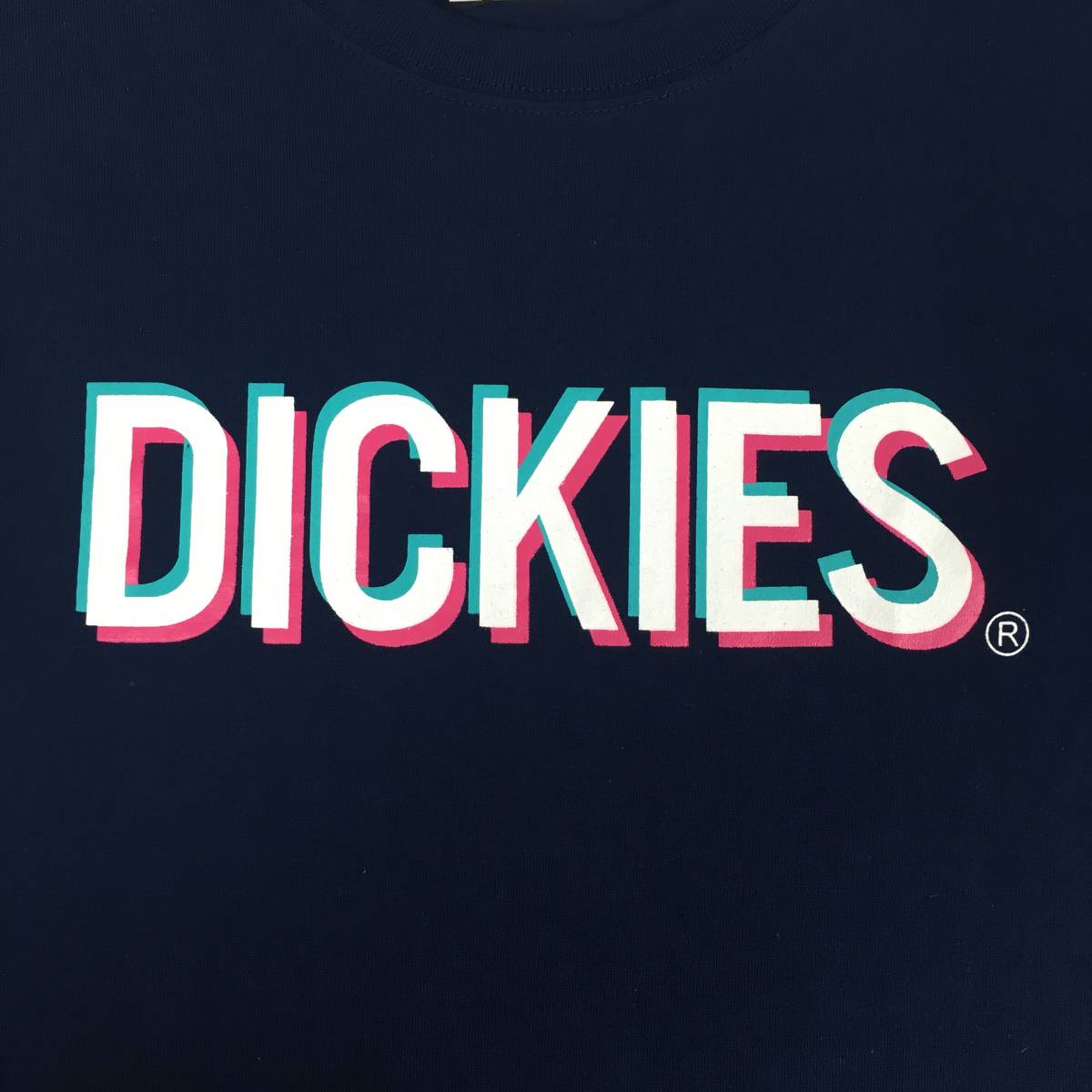 [ new goods ]Dickies Dickies T-shirt navy blue navy M size short sleeves 