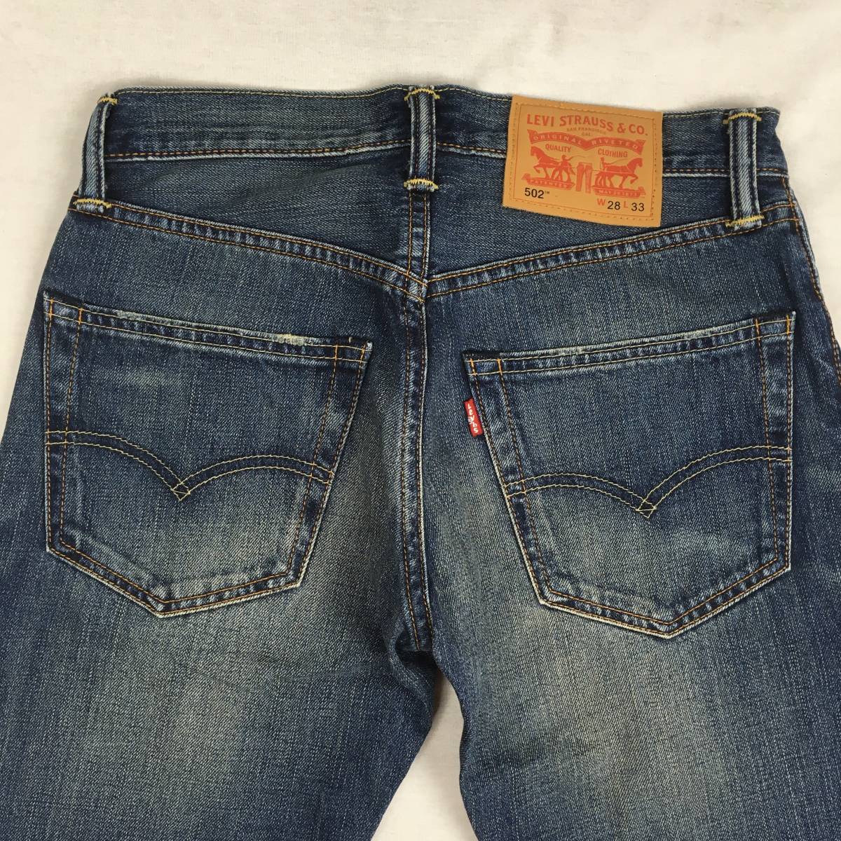 Levi's リーバイス 502 00502-0224 デニム パンツ ジーンズ W28 L33 ユーズド加工_画像4