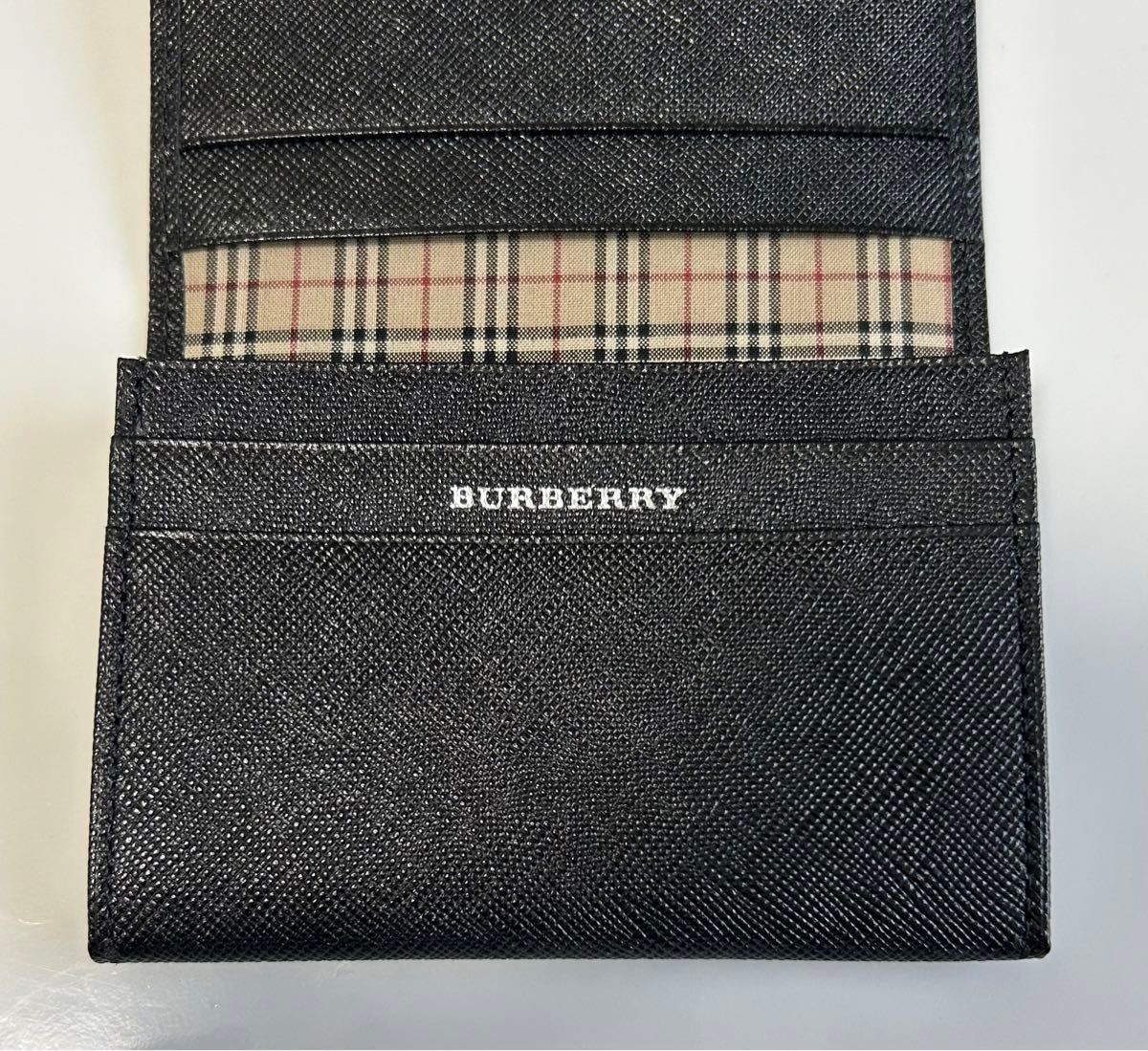 BURBERRY バーバリー 名刺入れ カードケース 5ポケット ブラック BURBERRY バーバリー 名刺入れ カードケース 5ポケット ブラック
