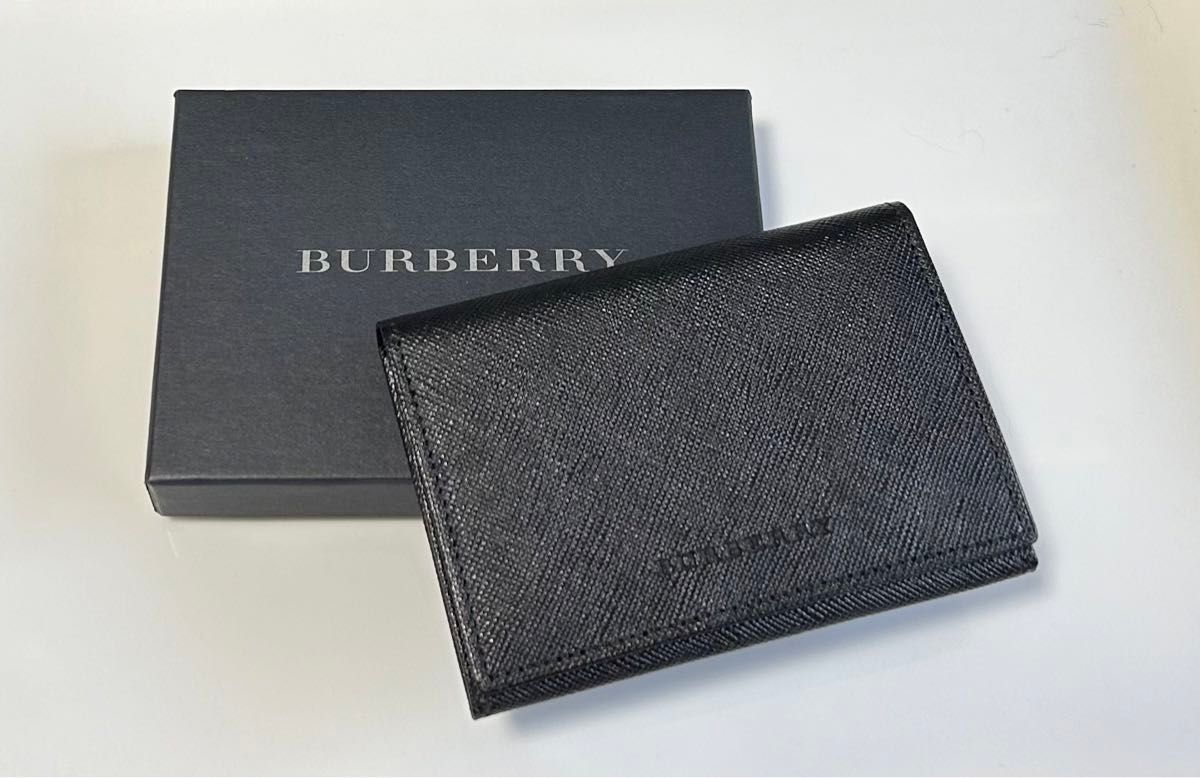 BURBERRY バーバリー 名刺入れ カードケース 5ポケット ブラック BURBERRY バーバリー 名刺入れ カードケース 5ポケット ブラック