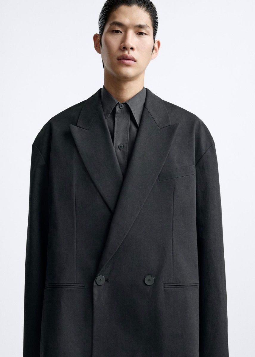 STUDIO NICHOLSON×ZARA ダブルブレスト ブレザー スタジオ STUDIO NICHOLSON×ZARA ダブルブレスト ブレザー スタジオ