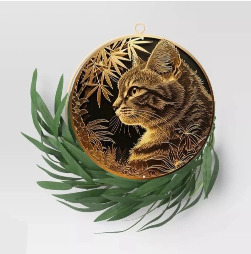 猫の壁飾り メタルウォールアート キジ猫B 猫の雑貨 HANAKO 猫の壁飾り メタルウォールアート キジ猫B 猫の雑貨 HANAKO