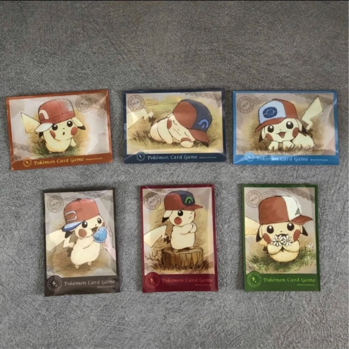 ポケモン デッキシールド ぼうしを被ったピカチュウ 6枚セット ポケモン デッキシールド ぼうしを被ったピカチュウ 6枚セット
