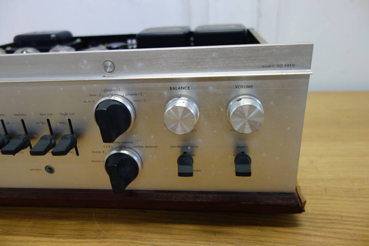 LUXMAN 38FD ジャンク(通電確認のみ) Yahoo!オークション - LUXMAN SQ38FD 真空管アンプ 通電不明