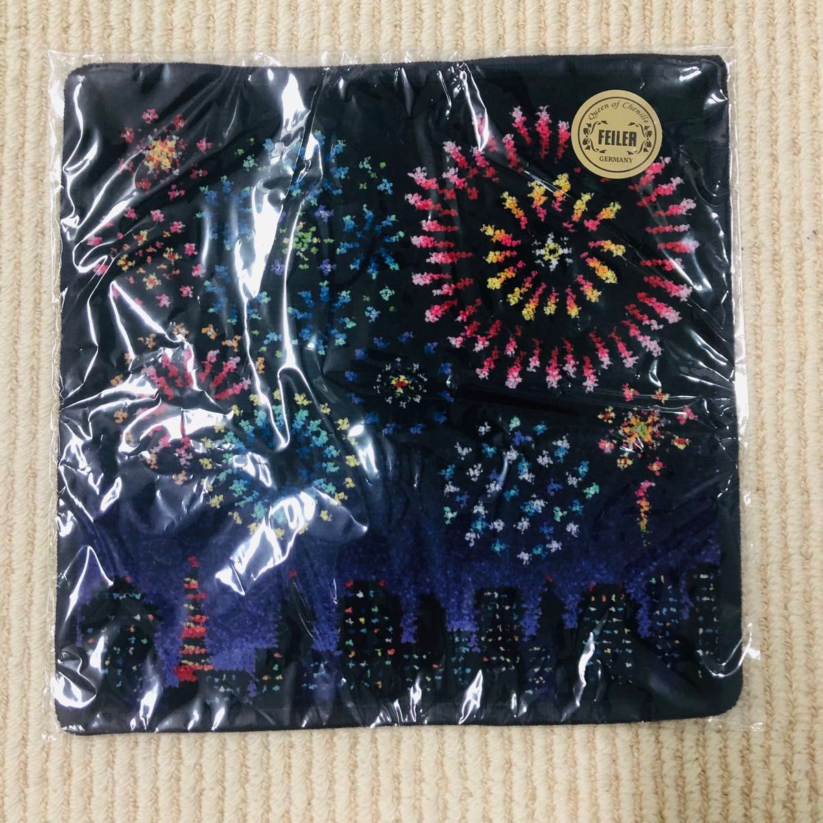 新品】FEILER フェイラー ハンカチ スパークリングナイト 花火 新品】FEILER フェイラー ハンカチ スパークリングナイト 花火
