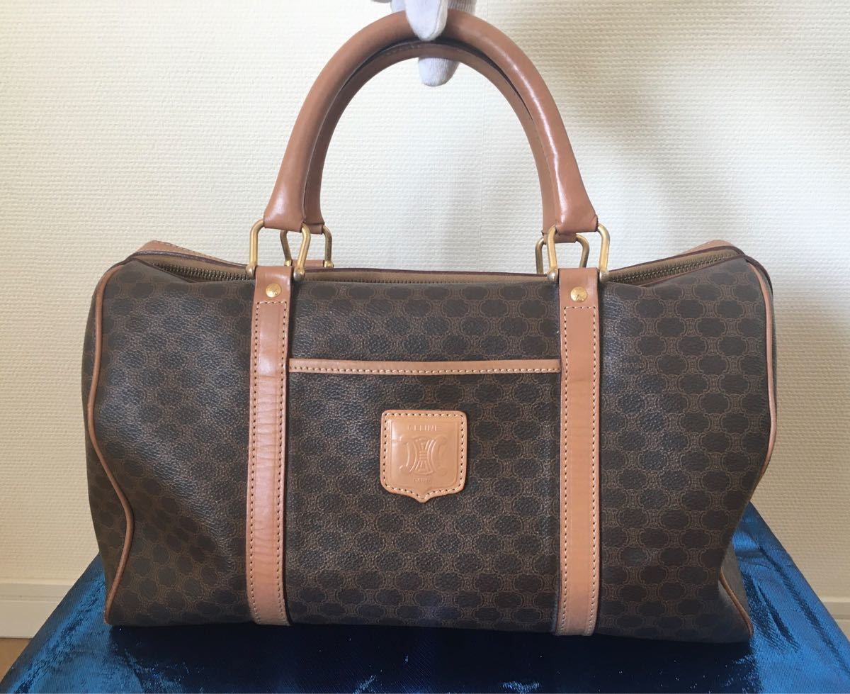 限定値下 CELINE セリーヌ ミニボストンバッグ マカダム柄 限定値下 CELINE セリーヌ ミニボストンバッグ マカダム柄