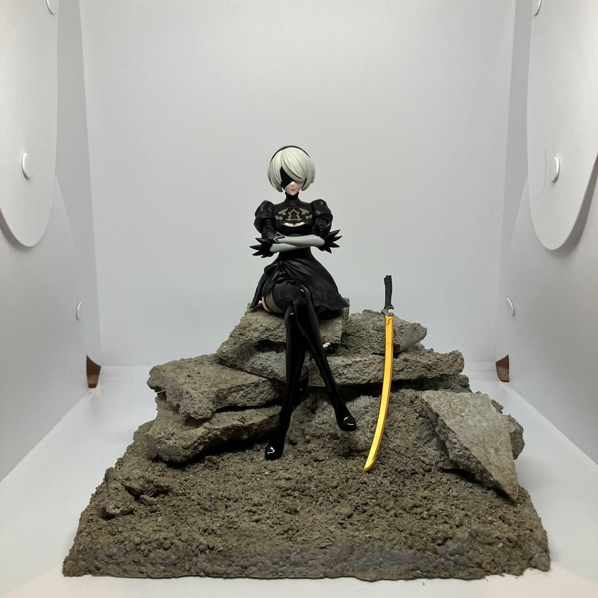 NieR Automata ちょこのせプレミアムフィギュア 2B+ヨルハ制式 NieR Automata ちょこのせプレミアムフィギュア 2B+ヨルハ制式