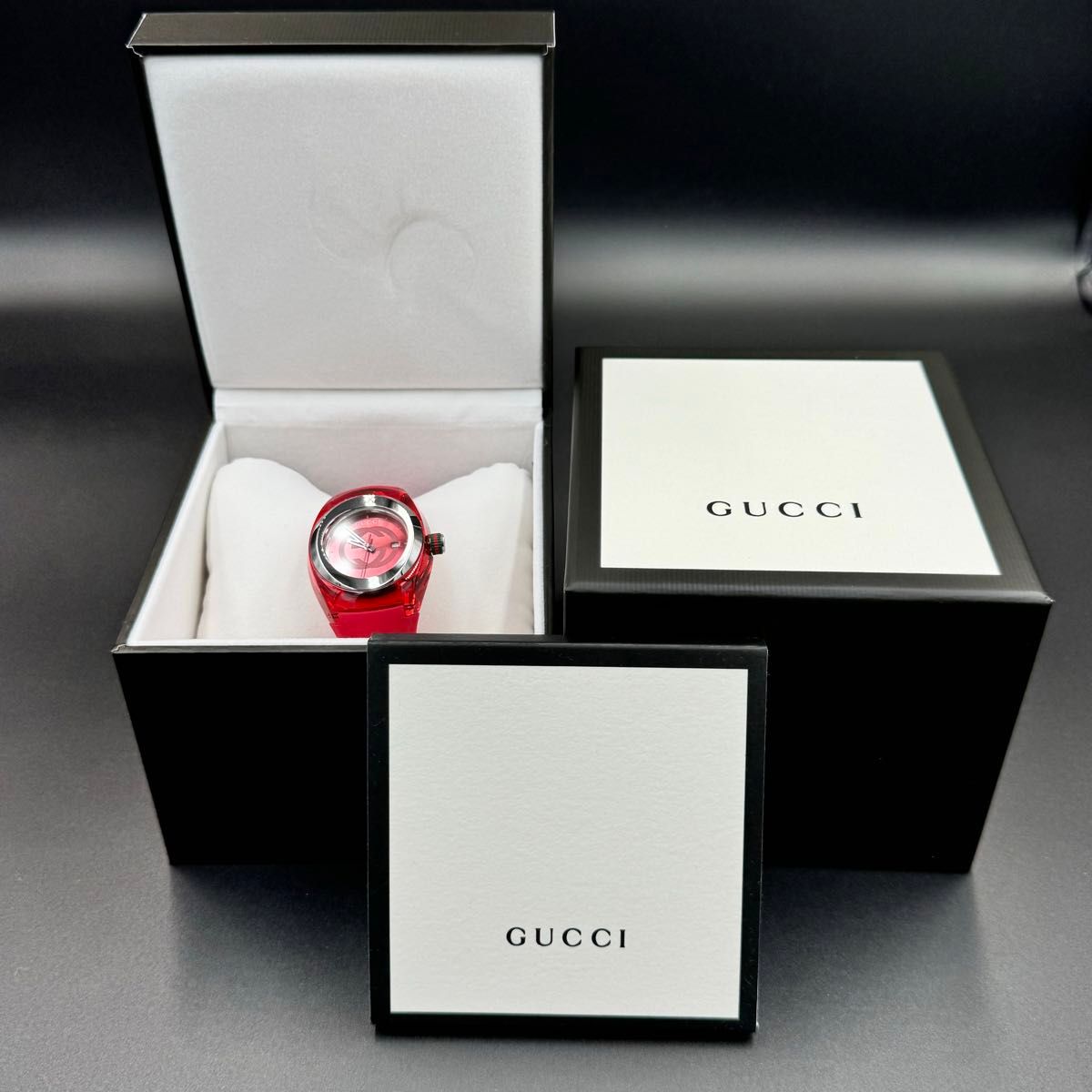 未使用】GUCCI グッチ SYNC シンク レッドラバー 腕時計|Yahoo 未使用】GUCCI グッチ SYNC シンク レッドラバー 腕時計|Yahoo
