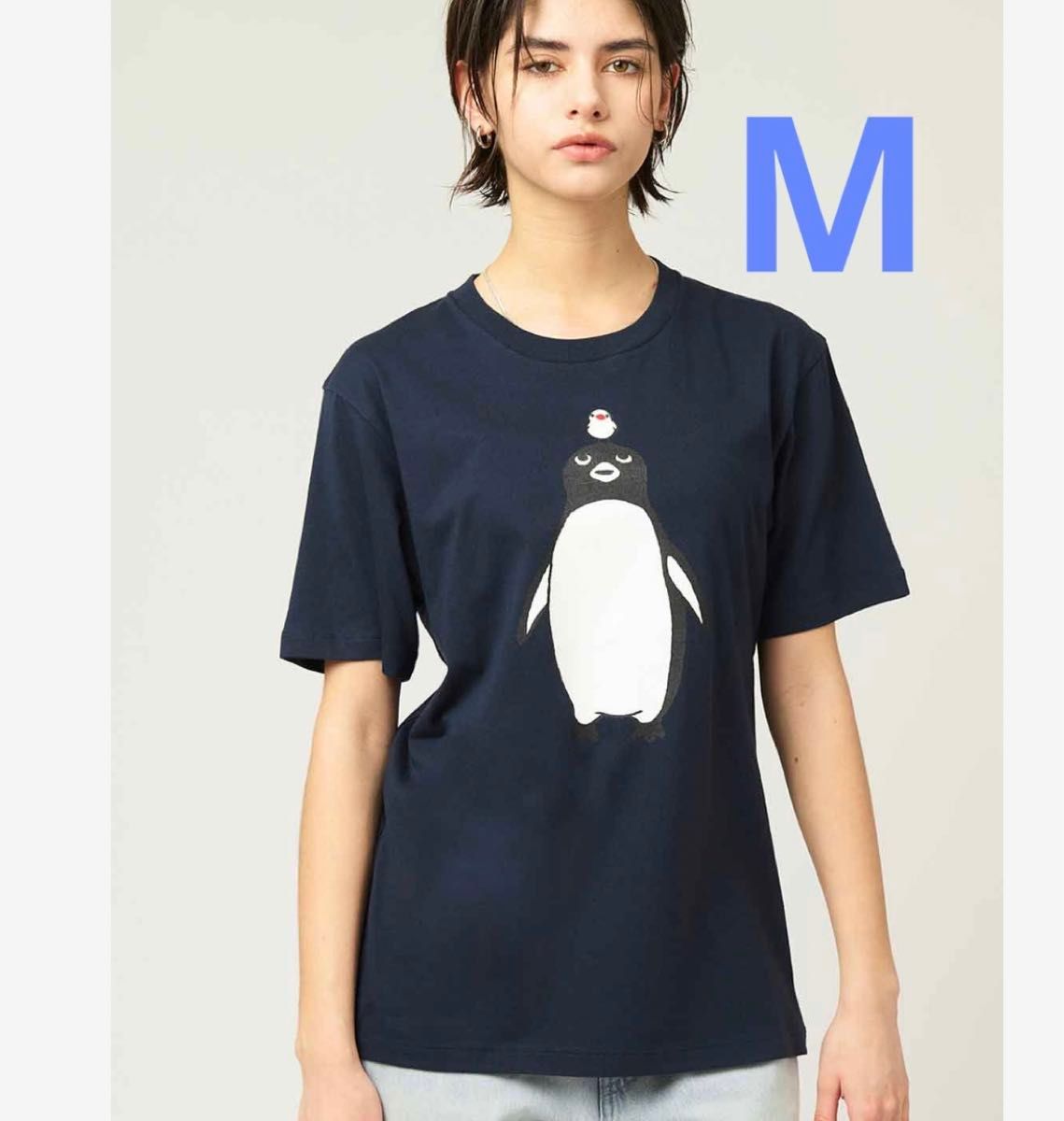グラニフ さかざきちはる Mサイズ ペンギンと文鳥 Suica Tシャツ グラニフ さかざきちはる Mサイズ ペンギンと文鳥 Suica Tシャツ