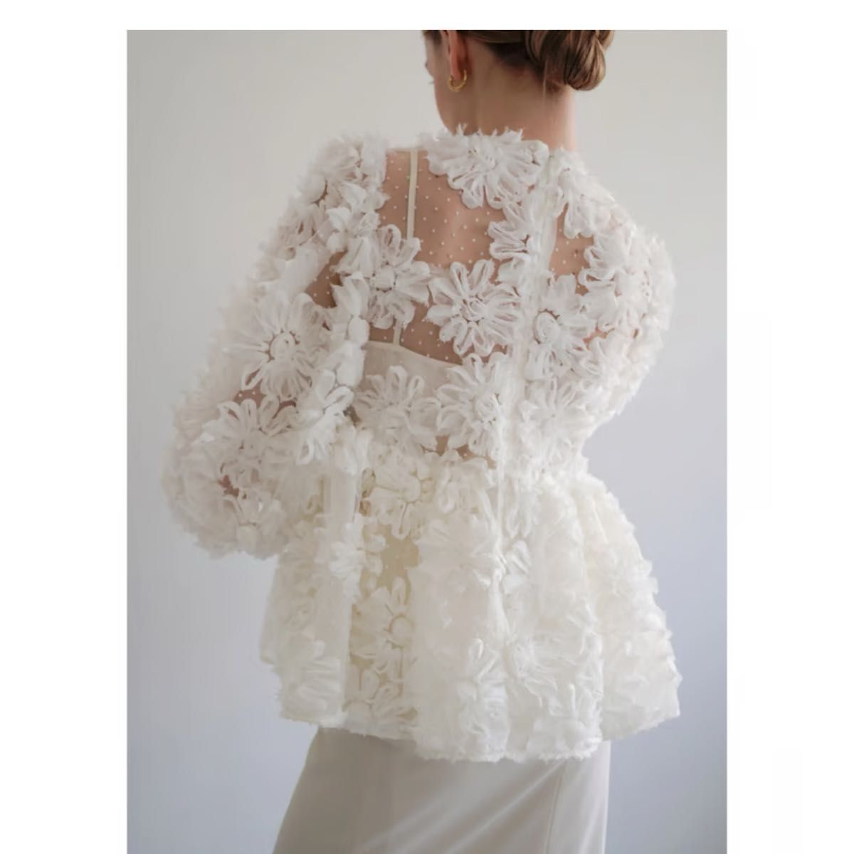 Acka flower peplum blouse|Yahoo!フリマ(旧PayPayフリマ) Acka flower peplum blouse|Yahoo!フリマ(旧PayPayフリマ)