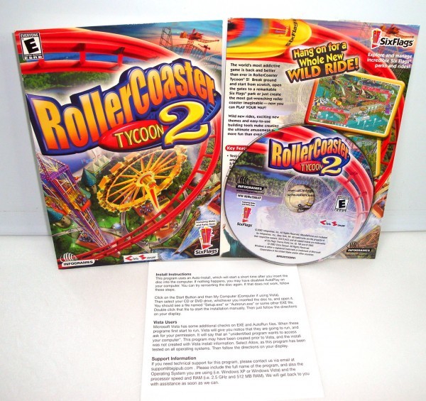 [ including in a package OK] ultra rare / roller Coaster Thai Kuhn 2 / amusement park management simulation game / RollerCoaster Tycoon 2