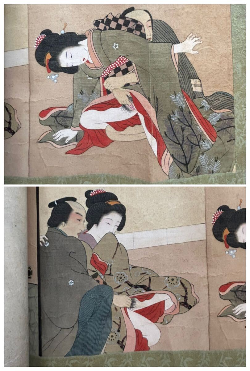 Yahoo!オークション - 春画 巻物 12画 浮世絵 枕絵 艶本 秘戯画