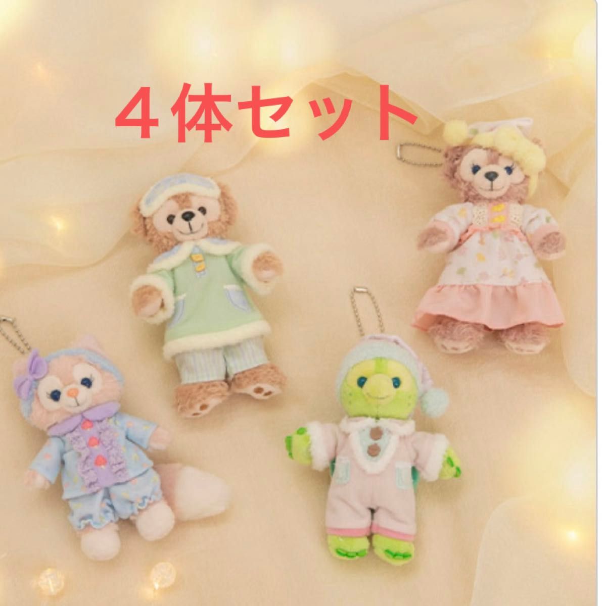 お買い得モデル 4体セット ダッフィー ディズニーシー ぬいぐるみバッジ ぬいぐるみ
