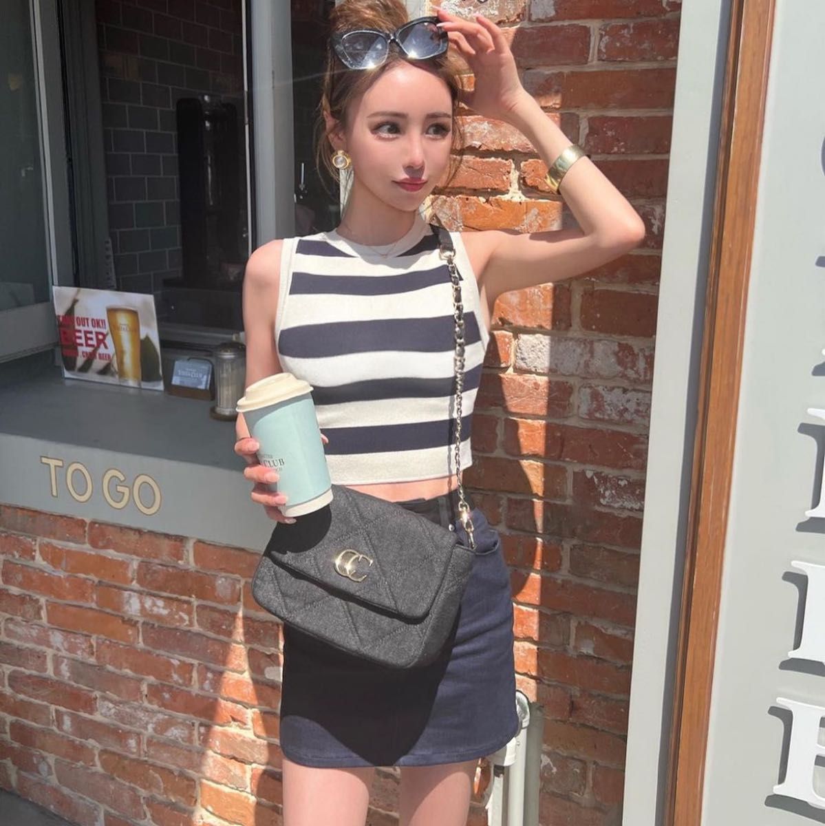 ZARA 完売品 クロップドニットトップス ボーダー ストライプ ZARA 完売品 クロップドニットトップス ボーダー ストライプ