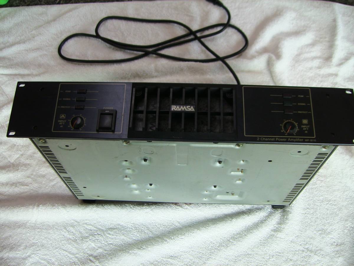 ナショナル RAMSA 2チャンネルパワーアンプ WP-9110 ナショナル RAMSA 2チャンネルパワーアンプ WP-9110