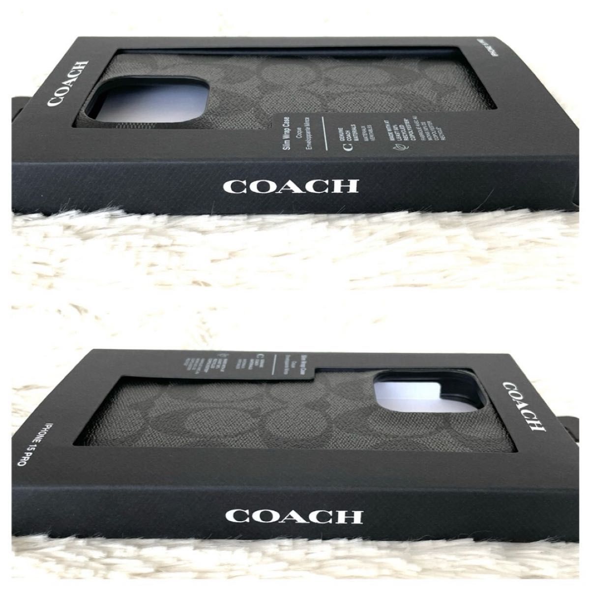 新品未使用 COACH コーチ iPhone 15Pro ケース シグネチャー 新品未使用 COACH コーチ iPhone 15Pro ケース シグネチャー