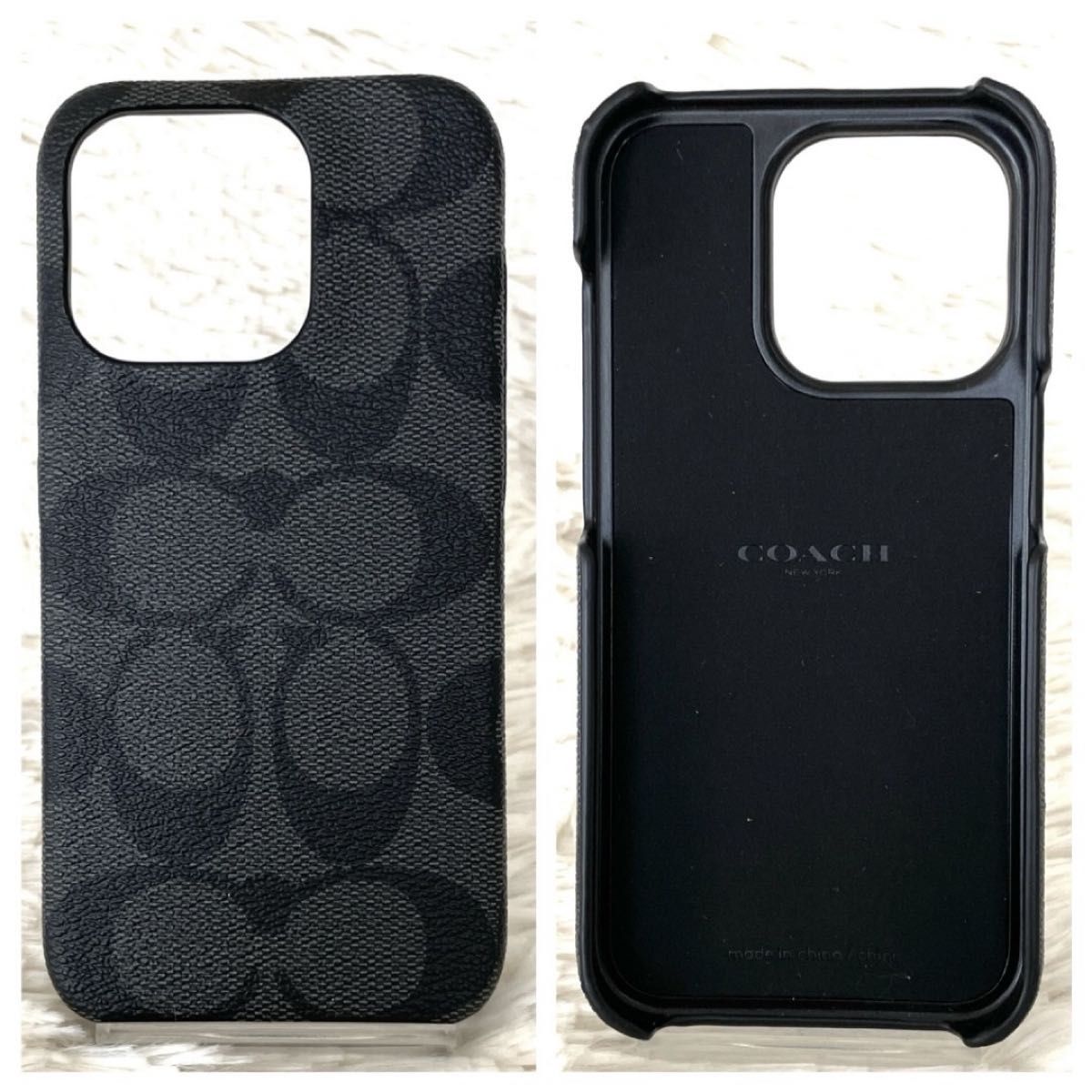 新品未使用 COACH コーチ iPhone 15Pro ケース シグネチャー 新品未使用 COACH コーチ iPhone 15Pro ケース シグネチャー