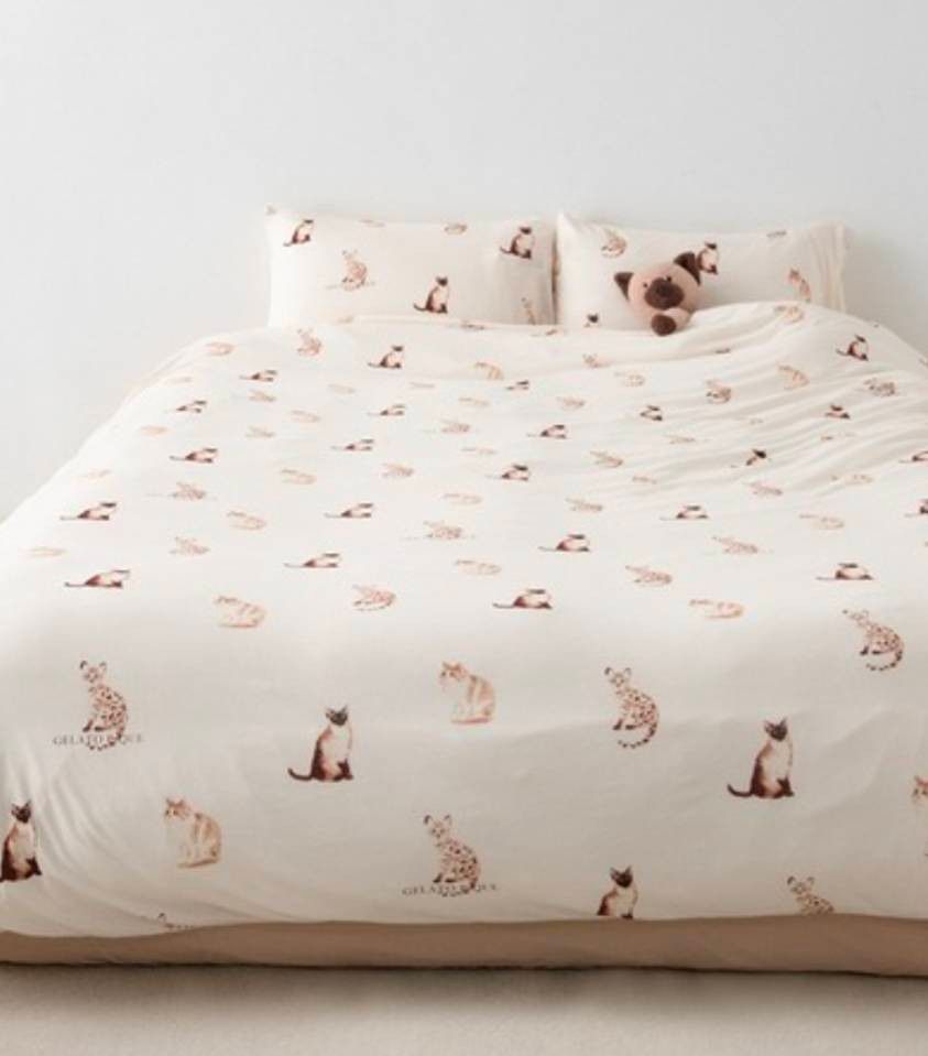 ジェラートピケ Sleep シングル 寝具 シーツ カバー 枕カバー 猫 ジェラートピケ Sleep シングル 寝具 シーツ カバー 枕カバー 猫