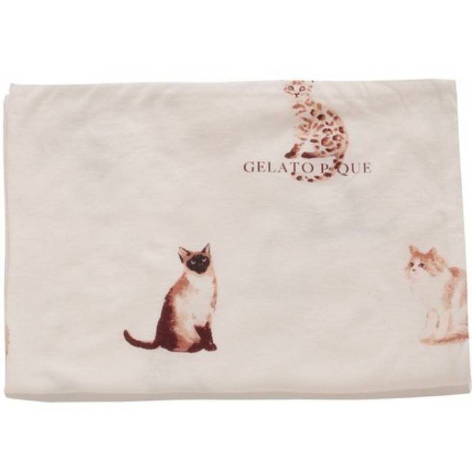 ジェラートピケ Sleep シングル 寝具 シーツ カバー 枕カバー 猫 ジェラートピケ Sleep シングル 寝具 シーツ カバー 枕カバー 猫