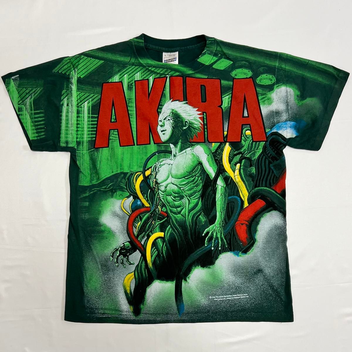 アニメTシャツ 【AKIRA】 アキラ 鉄雄 OVP L USA製 緑 古着 T アニメTシャツ 【AKIRA】 アキラ 鉄雄 OVP L USA製 緑 古着 T