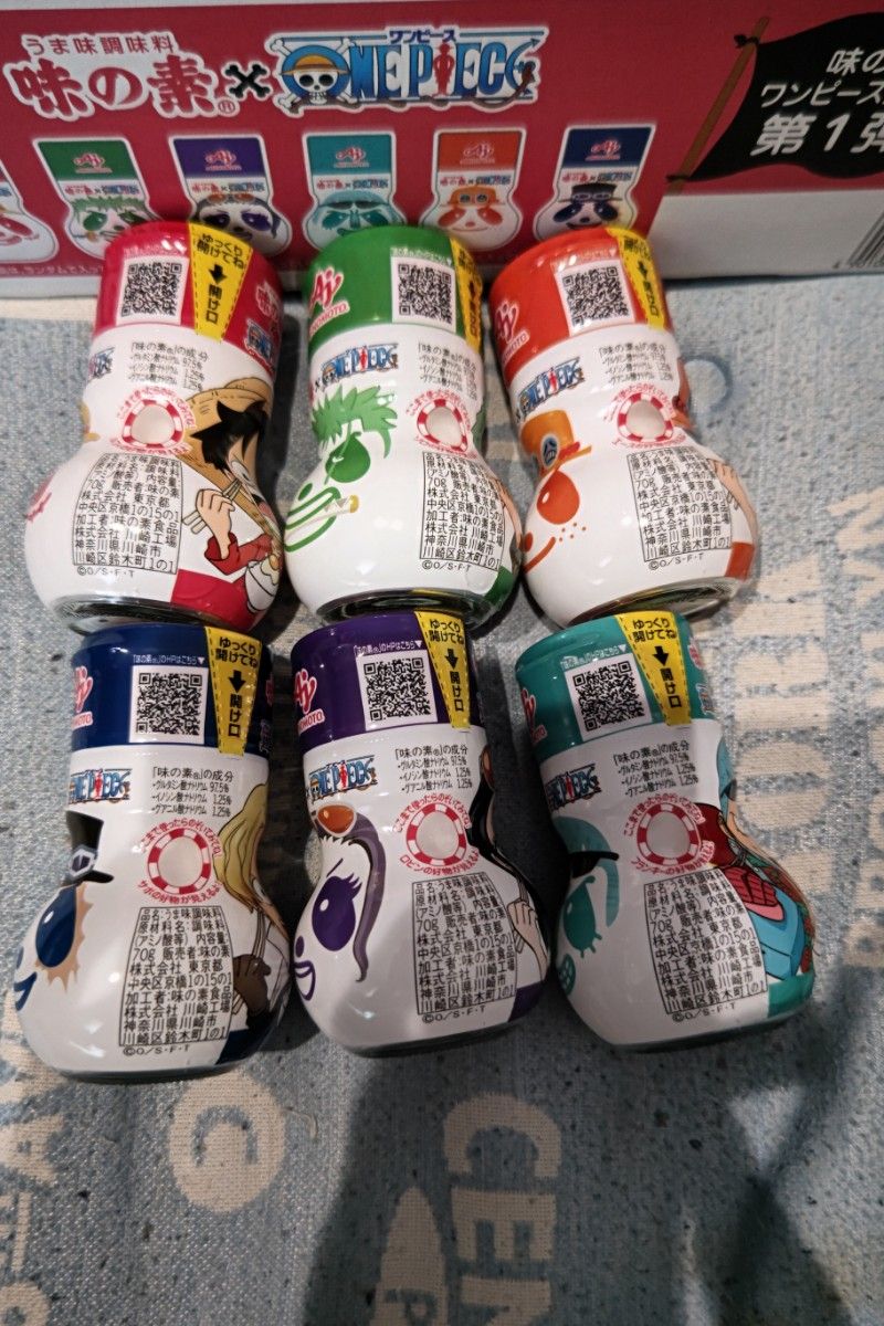 未開封品】第1弾 全6種セット 味の素×ONE PIECE ワンピース 未開封品】第1弾 全6種セット 味の素×ONE PIECE ワンピース