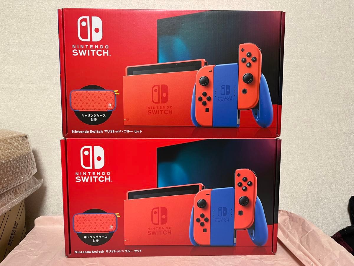 新品・未使用】Nintendo Switch マリオレッド×ブルー セット 新品・未使用】Nintendo Switch マリオレッド×ブルー セット