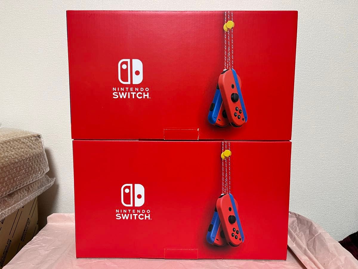 新品・未使用】Nintendo Switch マリオレッド×ブルー セット 新品・未使用】Nintendo Switch マリオレッド×ブルー セット