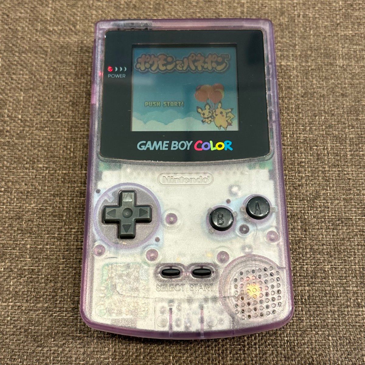 GAME BOY COLOR ゲームボーイカラー 任天堂 クリアパープル 箱 GAME BOY COLOR ゲームボーイカラー 任天堂 クリアパープル 箱