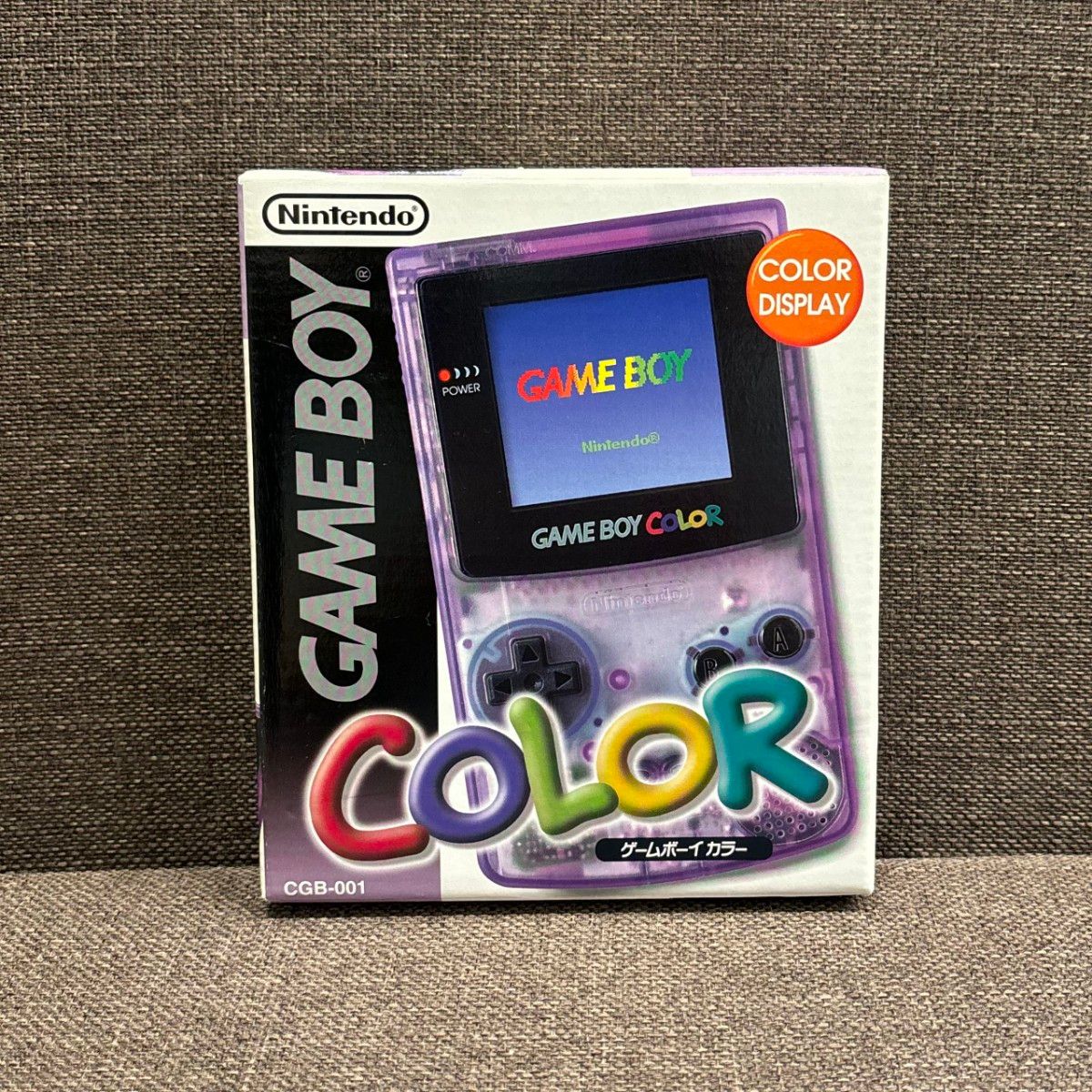 GAME BOY COLOR ゲームボーイカラー 任天堂 クリアパープル 箱 GAME BOY COLOR ゲームボーイカラー 任天堂 クリアパープル 箱