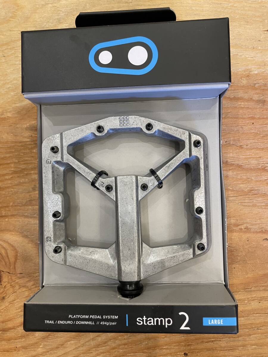※送料無料※ crankbrothers「クランクブラザース」フラットペダル /STAMP2 / ラージ / ロウシルバー /crank brothers