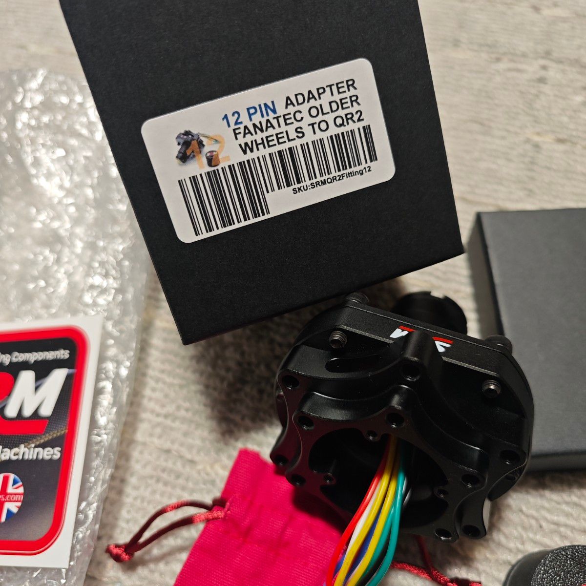 Fanatec Universal Hub V1 to QR2 アダプター イギリスSRM製 Fanatec Universal Hub V1 to QR2 アダプター イギリスSRM製