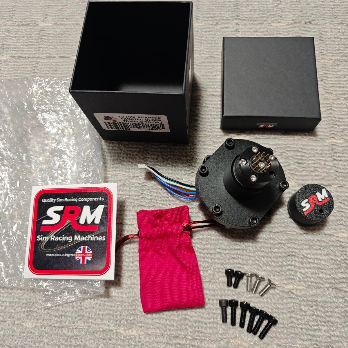Fanatec Universal Hub V1 to QR2 アダプター イギリスSRM製 Fanatec Universal Hub V1 to QR2 アダプター イギリスSRM製