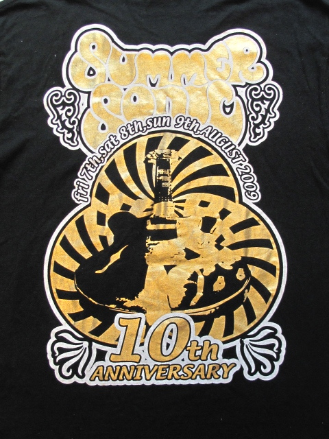 SUMMER SONIC サマーソニック ビッグロゴ　限定オフィシャルTシャツ　10th アニバーサリー　Ｌサイズ_画像5