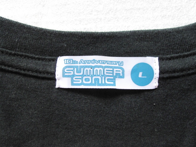 SUMMER SONIC サマーソニック ビッグロゴ　限定オフィシャルTシャツ　10th アニバーサリー　Ｌサイズ_画像4