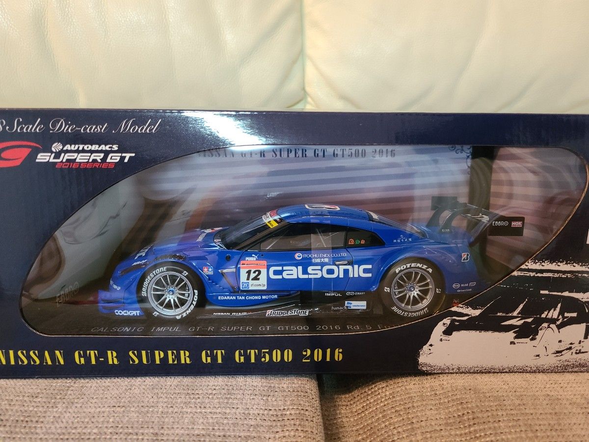 エブロ1/18 CALSONIC IMPUL GT-R 2016 Rd 5 Fuji Winner No 12 エブロ1/18 CALSONIC IMPUL GT-R 2016 Rd 5 Fuji Winner No 12
