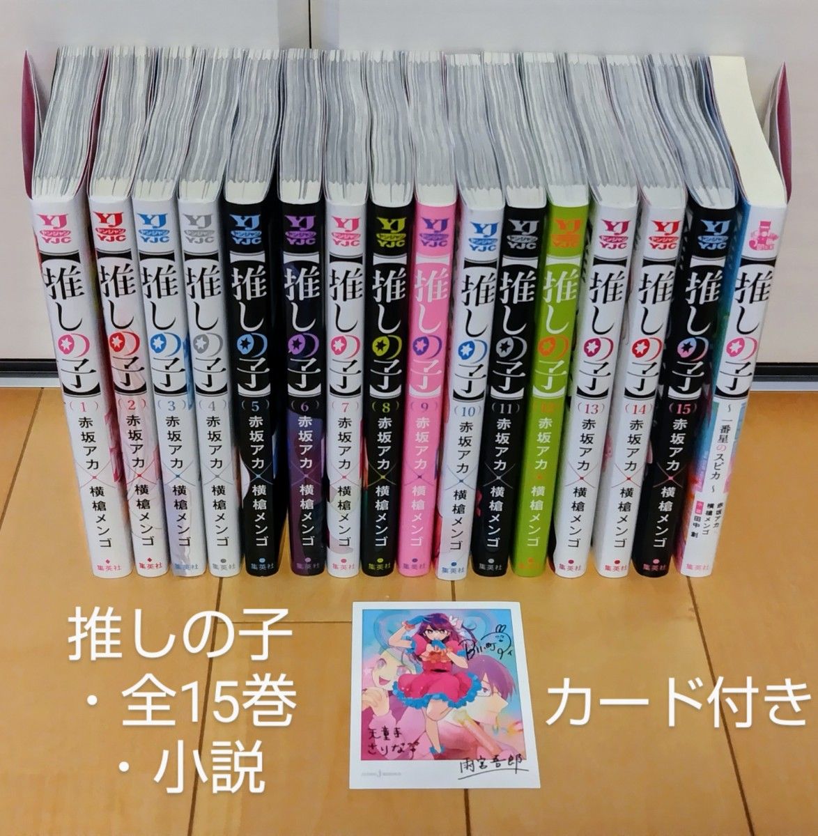 推しの子 全巻セット 小説+イラストカード付き 計16冊 赤坂アカ 推しの子 全巻セット 小説+イラストカード付き 計16冊 赤坂アカ