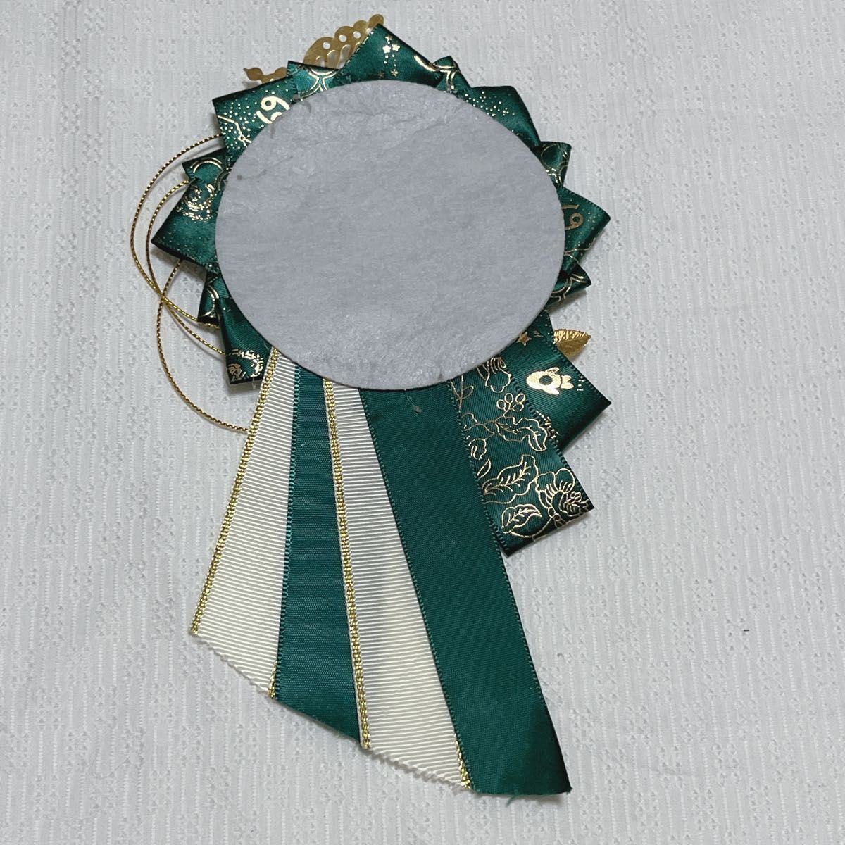 緑 グリーン ロゼット 缶バッジ 54mm〜57mm 推し活 痛バ デコ